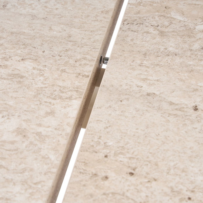 Nordure Sorell Mesa de Comedor Extensible Travertino Nordure Sorell Mesa de Comedor Extensible Travertino